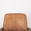 Mercana Westan Accent Chair Cognac Faux Leather Backrest 69815