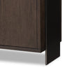 Westhoff Sideboard Rubbed Black Oak Iron Side Panel Legs 236117-001