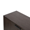 Westhoff Sideboard Rubbed Black Oak Top Corner Edge 236117-001