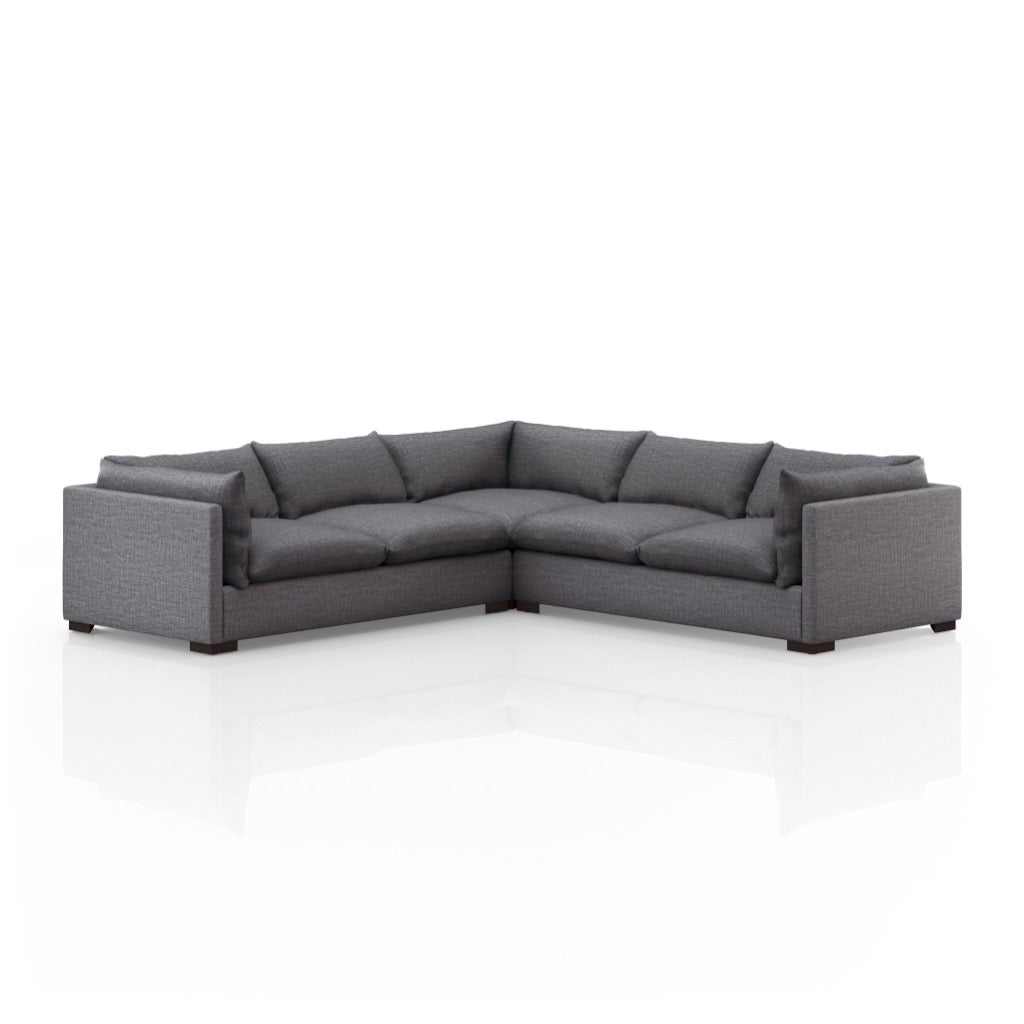 Four Hands Westwood 3-Piece Sectional 111" angled view 