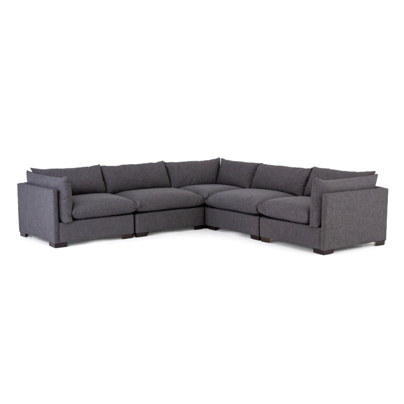 Four Hands Westwood 5-Piece Sectional angled view
