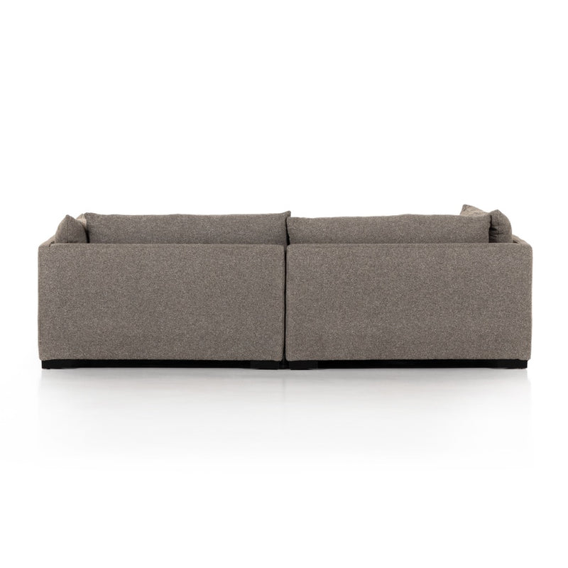 Westwood Double Chaise Sectional Torrance Rock Back View 232727-004
