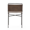 Wharton Dining Chair Distressed Brown Back View 105866-011