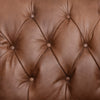 Williams Leather Chair Chocolate Tufted Detail 100117-005