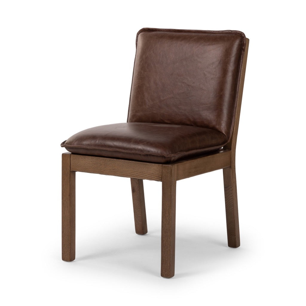 Wilmington Dining Chair Havana Brown Angled View 233854-004