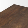Mercana Wolcott Dining Table Dark Brown Mango Wood Tabletop