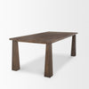 Mercana Wolcott Dining Table Dark Brown Angled View 71018-AB