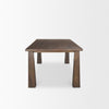 Mercana Wolcott Dining Table Dark Brown Side View