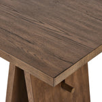 Wylie Desk Rustic Grey Veneer Oak Corner Detail 241794-001