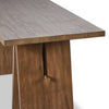 Wylie Desk Rustic Grey Veneer Oak Wood Tabletop Four Hands