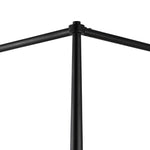 Xander Canopy Bed Savoy Parchment Black Iron Frame Four Hands