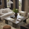 Four Hands Yarra Square Coffee Table staged view 
