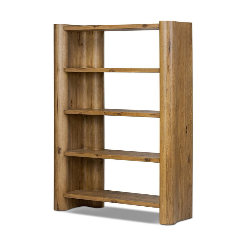 Four Hands Zealand Bookcase - Worn Oak Veneer