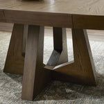 Four Hands Zelda Round Extension Dining Table table base view 