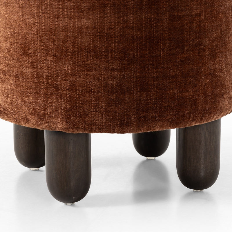 Four Hands Zena Ottoman leg view 