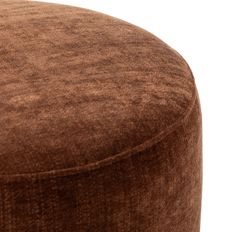 Four Hands Zena Ottoman rounded corner 