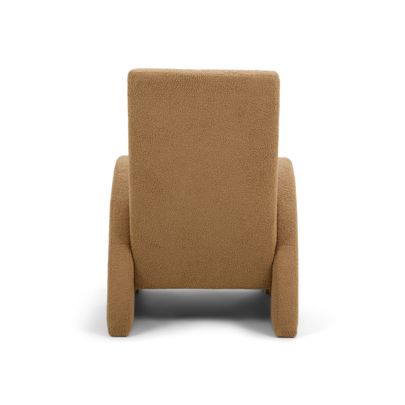 Zephyr Re-Invented Recliner Dolly Camel Back View American Leather