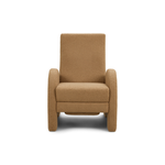Zephyr Re-Invented Recliner Dolly Camel Front Facing View American Leather