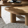 Four Hands Zion Nesting Coffee Table Set staged side view 