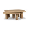 Four Hands Zion Nesting Coffee Table Set angled nesting view 