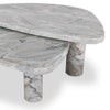 Four Hands Zion Nesting Coffee Table Set nested tabble and leg view 
