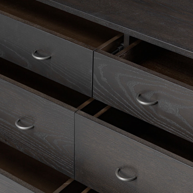 Four Hands Zuma 6 Drawer Dresser open drawer detail