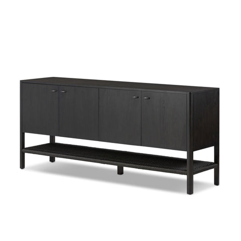 Four Hands Zuma Sideboard - Smoked Black Ash Veneer