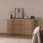 Boa 6 Drawer Dresser - Sandy Mindi Veneer