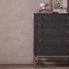 Fiona Tall Dresser - Black Raffia
