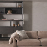 Noeline Wide Bookcase - Smoked Black Oak