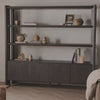 Orwin Wide Bookshelf - Smoked Black Oak