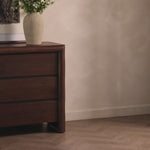 Nigel 6 Drawer Dresser - Rustic Brown Acacia