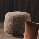 Bilbury Ottoman - Taupe Shearling