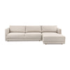 Braxton 2 piece sectional right arm facing view