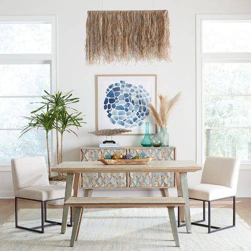 Home Trends and Design Reclaimed Wood Dining Bench