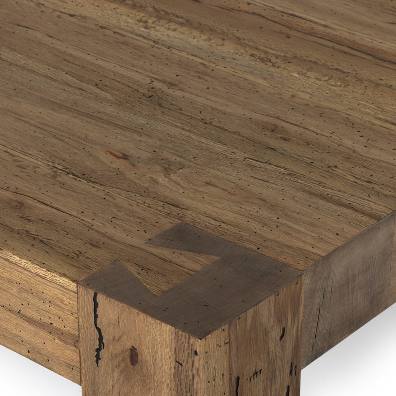 Abaso Coffee Table Dovetail Corner Detail Four Hands