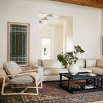 Ace Chair Knoll Sand Staged Image in Living Room Setting