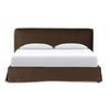 Four Hands Aidan Slipcover Bed Brussels Coffee Front View