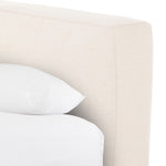 Four Hands Aidan Slipcover Bed Brussels Natural Headboard Detail