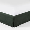 Aidan Slipcover Bed Brussels Pine Right Corner Detail Four Hands