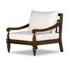 Alameda Outdoor Chair Heritage Brown Angled View Four Hands