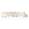Albany 3-Piece Sectional Alcott Fawn Angled View Four Hands