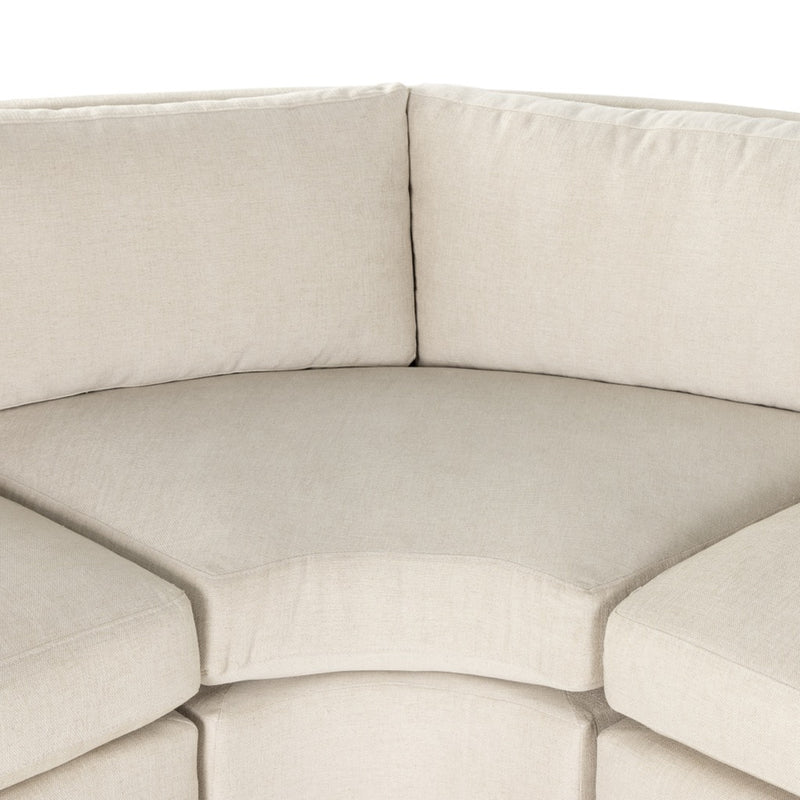Albany 3-Piece Sectional Alcott Fawn Curved Seating 237725-001
