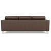 Alessandro Leather Three Seat Sofa Back View