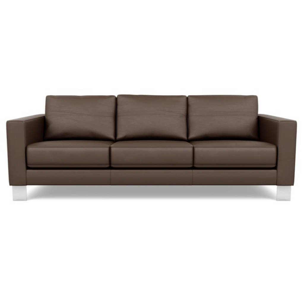 Bali Brandy - Alessandro Three Seat Leather Sofa