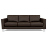 Bali Mocha - Alessandro Three Seat Leather Sofa