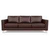 Capri Russet - Alessandro Three Seat Leather Sofa