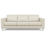 Capri Sand Dollar - Alessandro Three Seat Leather Sofa