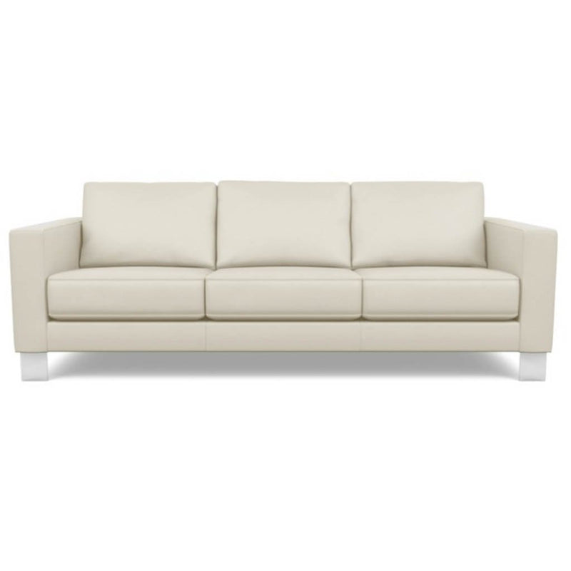 Capri Sand Dollar - Alessandro Three Seat Leather Sofa