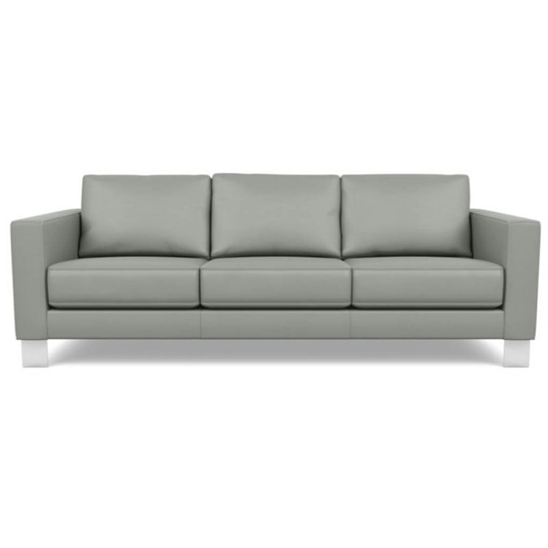Capri Thundercloud - Alessandro Three Seat Leather Sofa